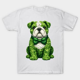 Clover Bulldog St Patricks Day T-Shirt